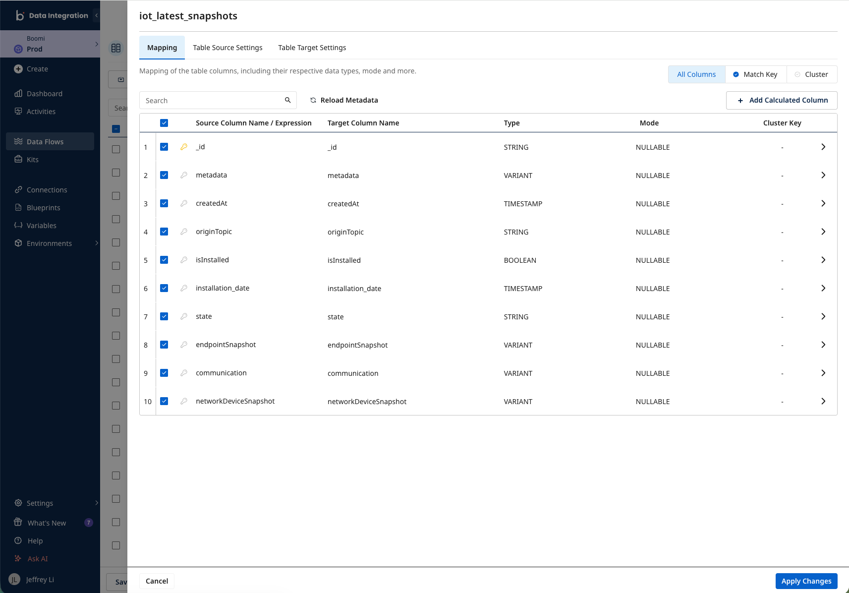Click to zoom Additional table and schema configuration