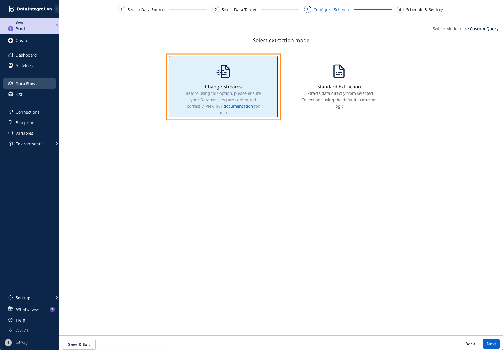 Click to zoom Pipeline extraction mode