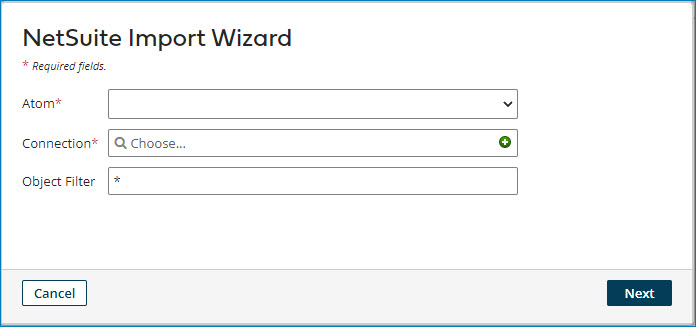 NetSuite Import Wizard.